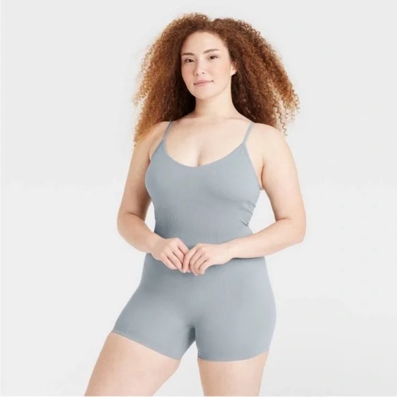 Colsie Women's Blue Shapewear Romper - Picture 1 of 4